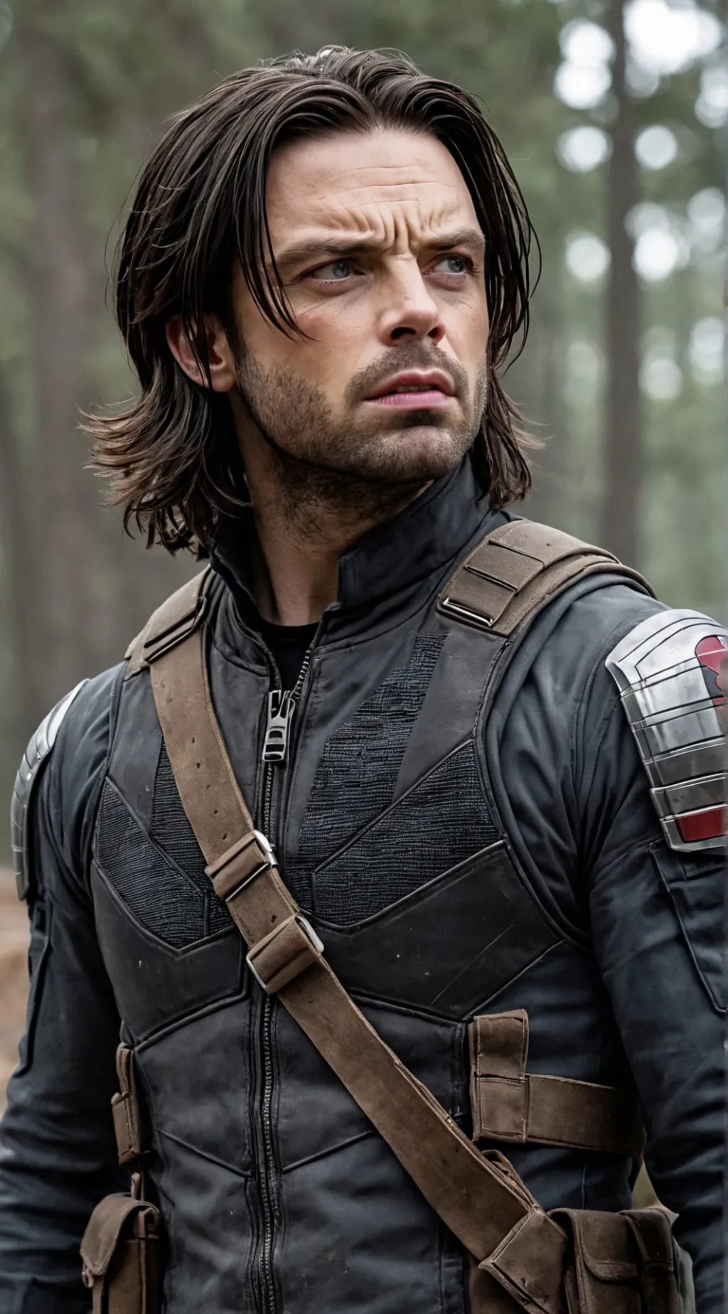 ai character: Bucky Barnes  background