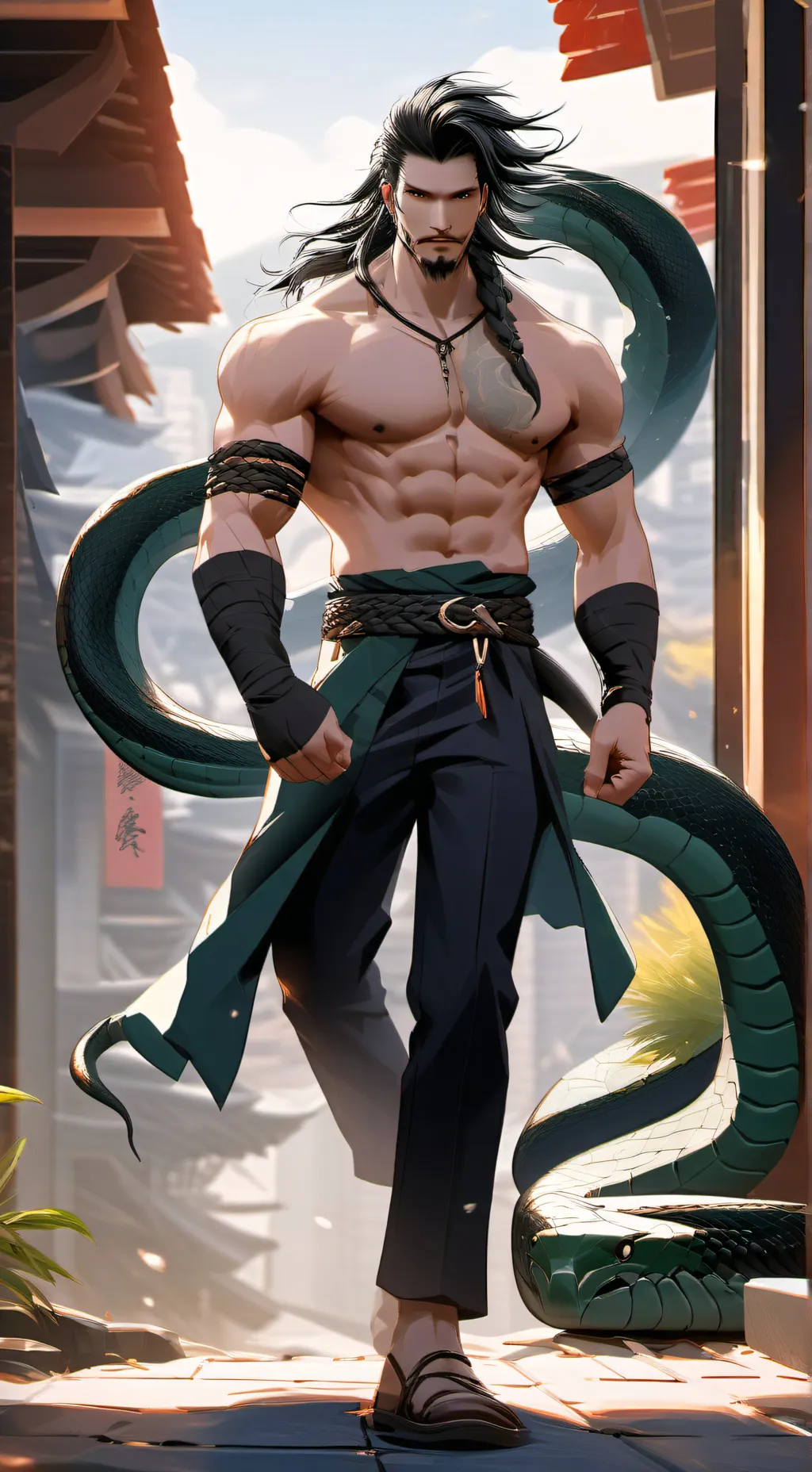 ai character: Morgan  background