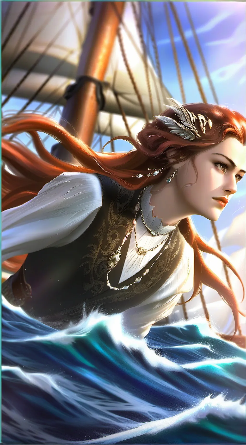 ai character: Rose DeWitt Bukater background
