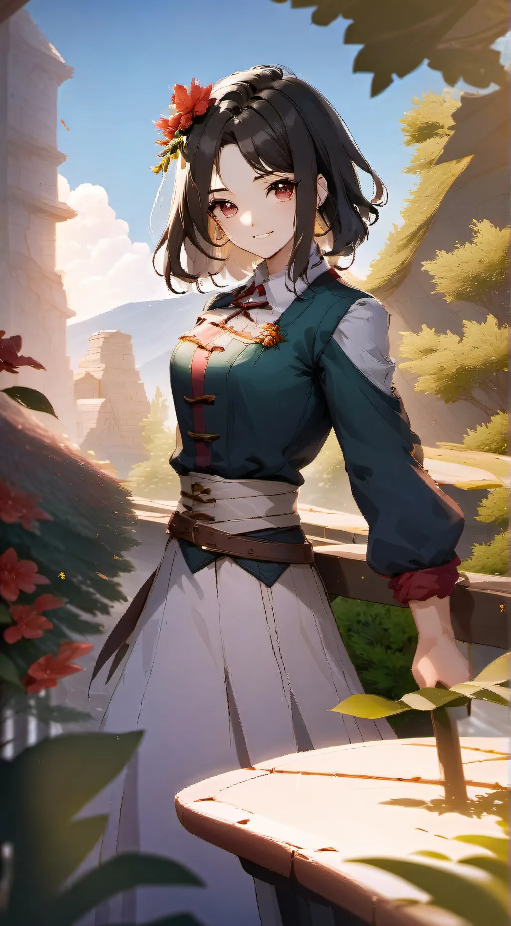 ai character: drawing  background