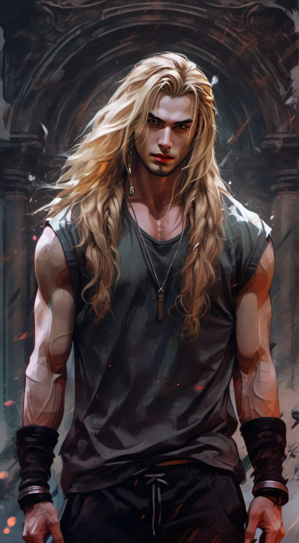 ai character: Fred Ronald  background