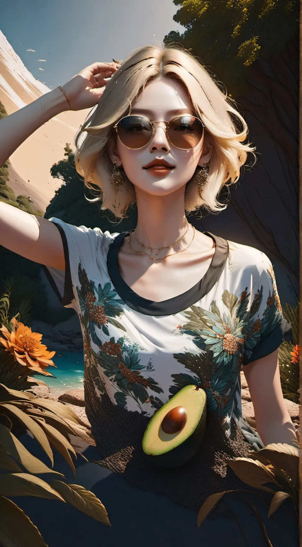 ai character: Avocado Playz background