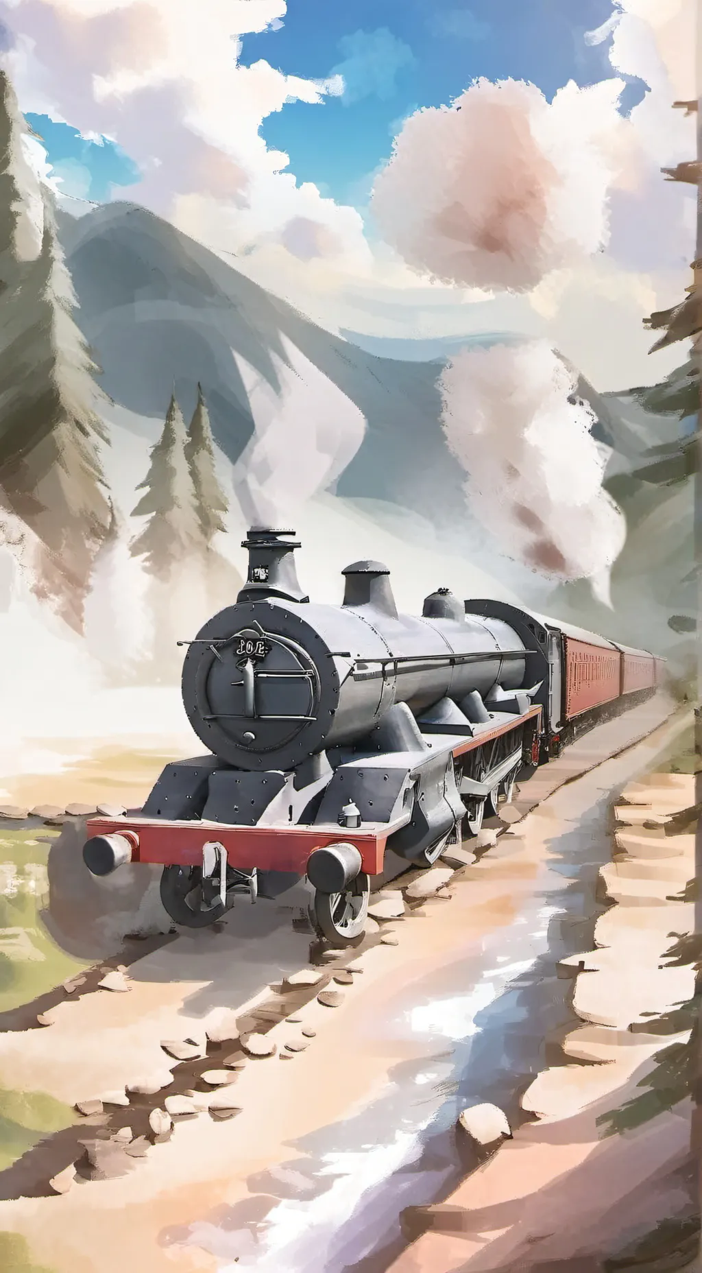 ai character: Hogwarts express background