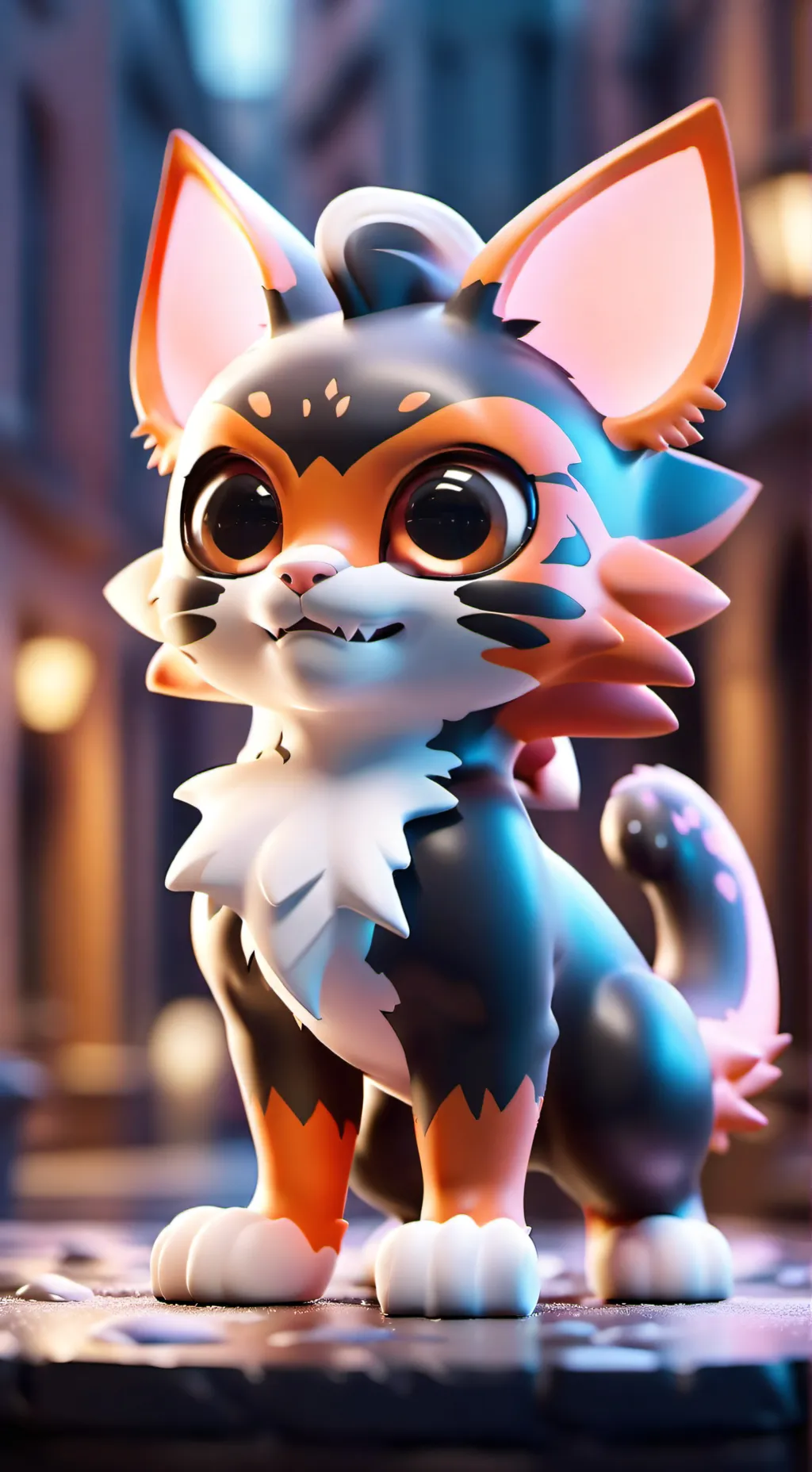 ai character: Litten suit background