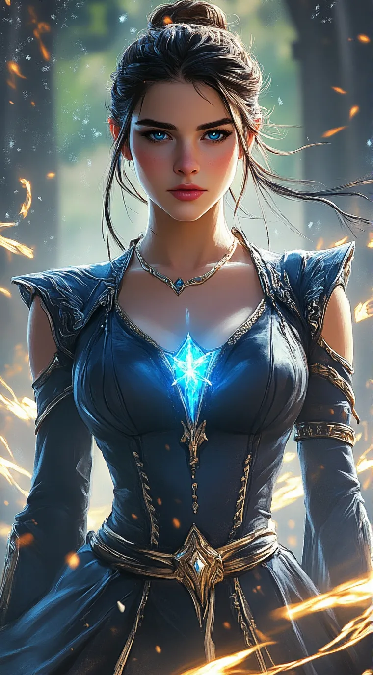 ai character: kim  background