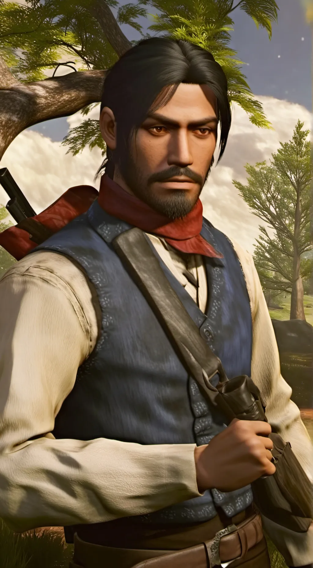 ai character: Javier escuella  background