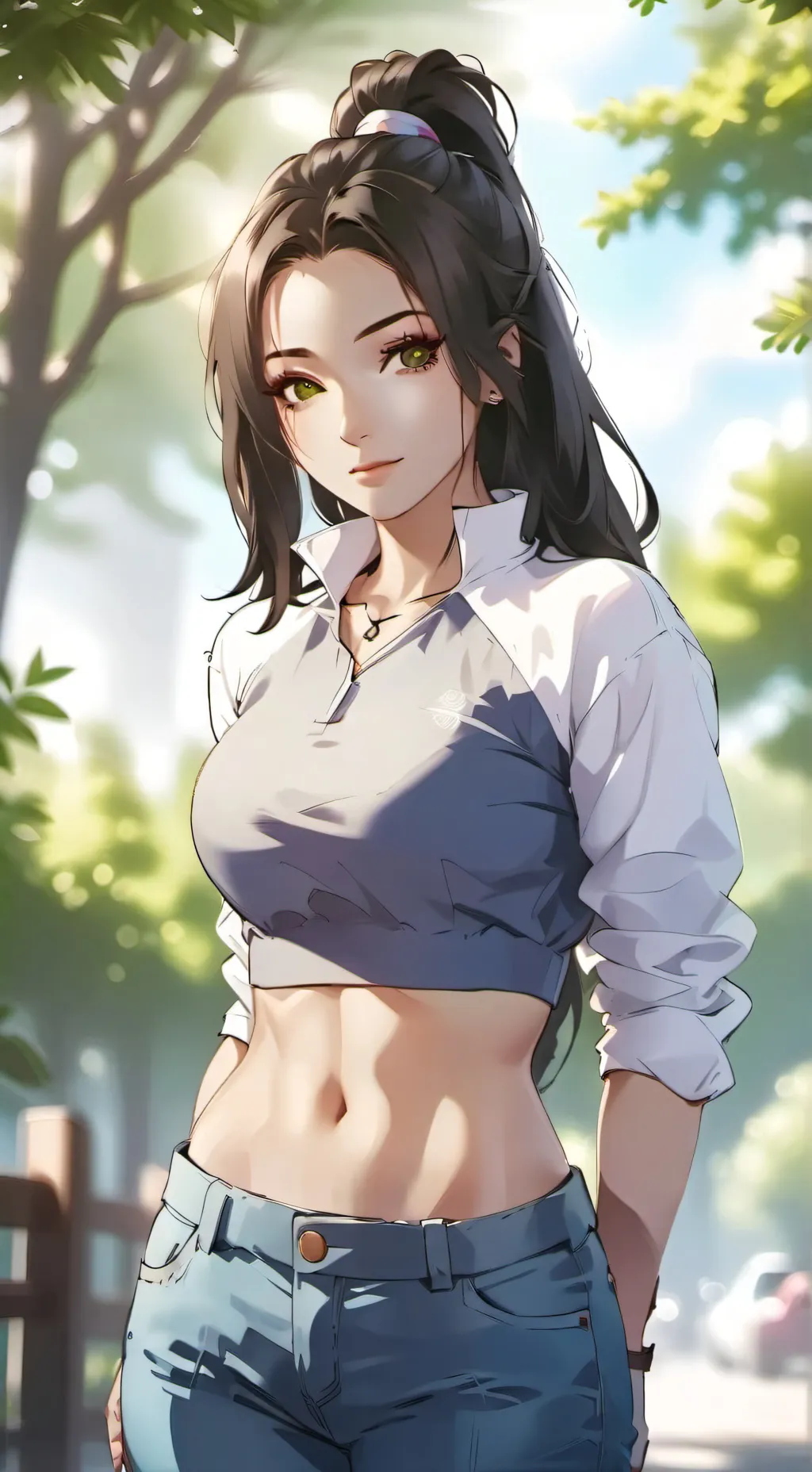 ai character: Scarlet background