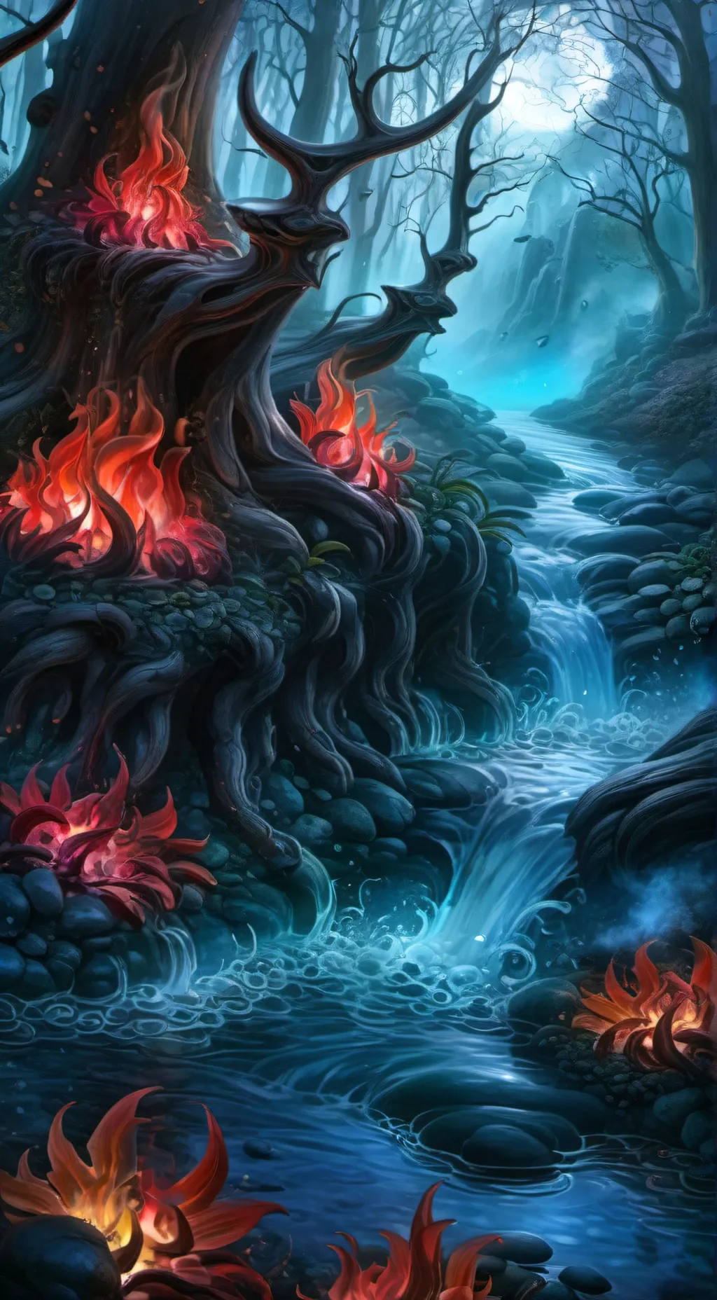 ai character: DW'S ELEMENTS background