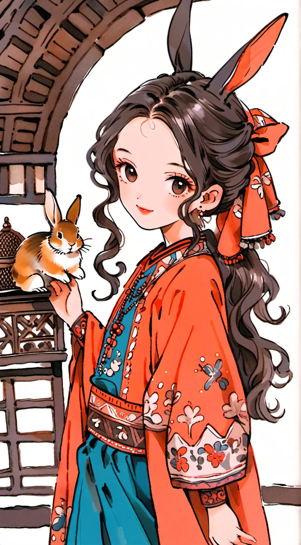 ai character: Rebecca Rabbit background