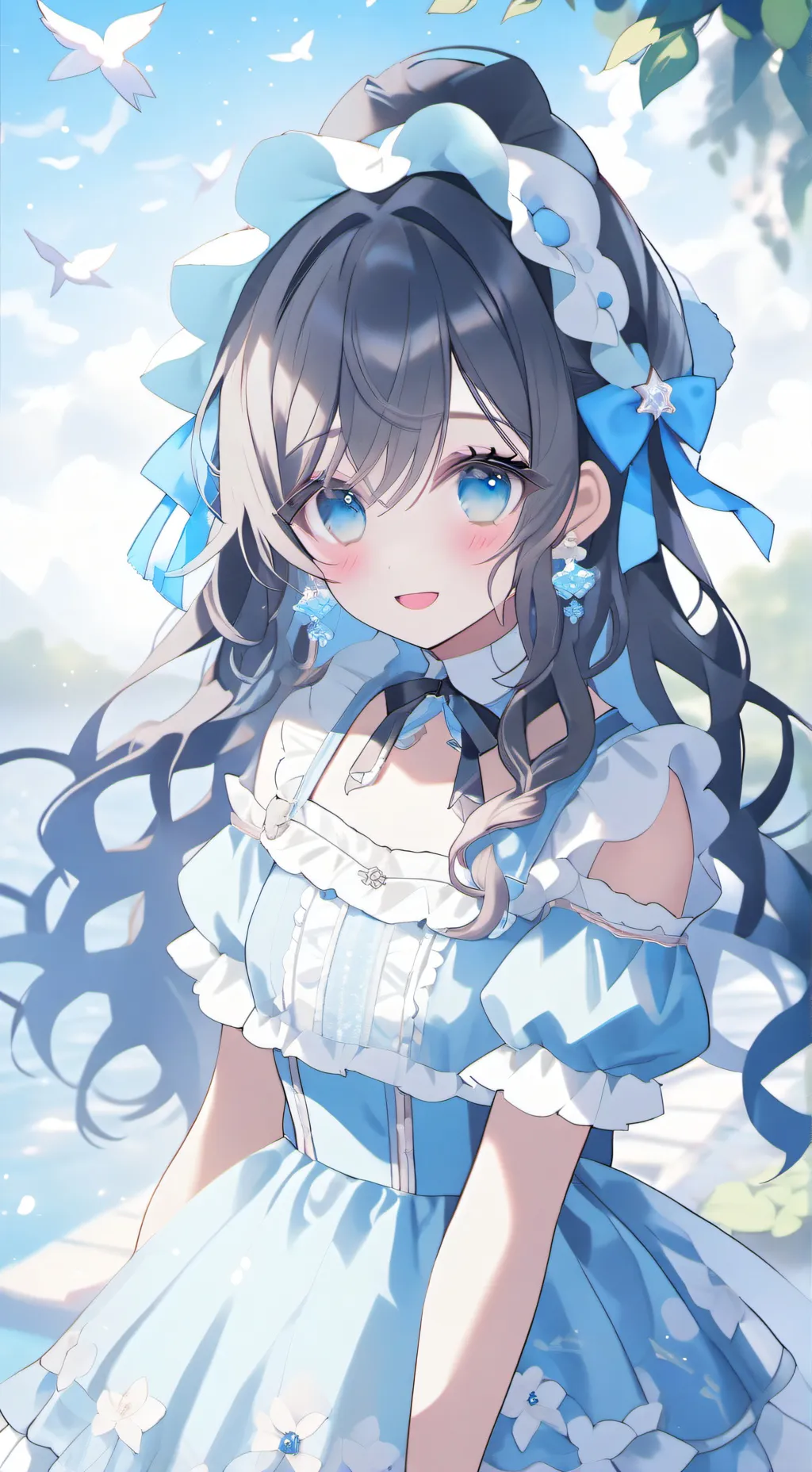 ai character: Flora background