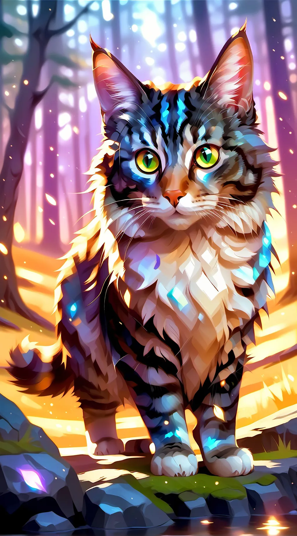 ai character: tiger star/claw background