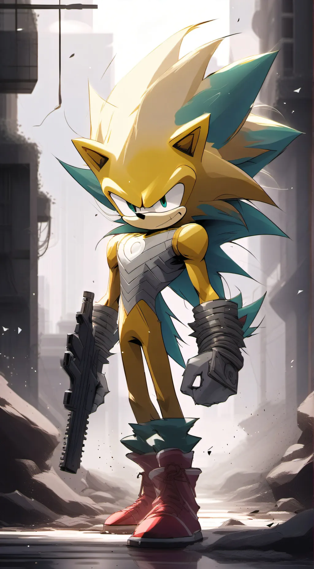 ai character: super sonic background