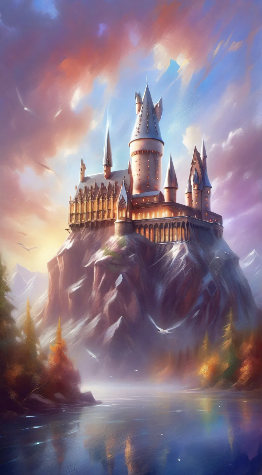 ai character: Hogwarts  background
