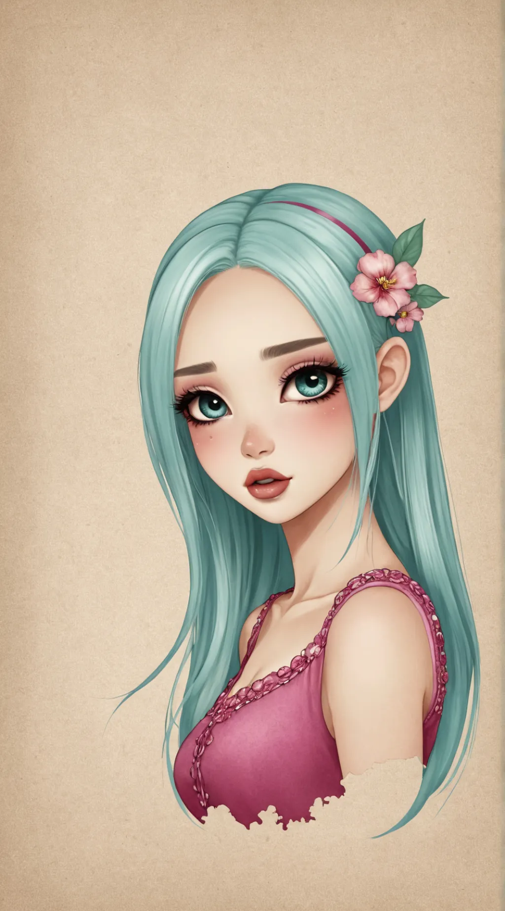 ai character: dti dandy wold background