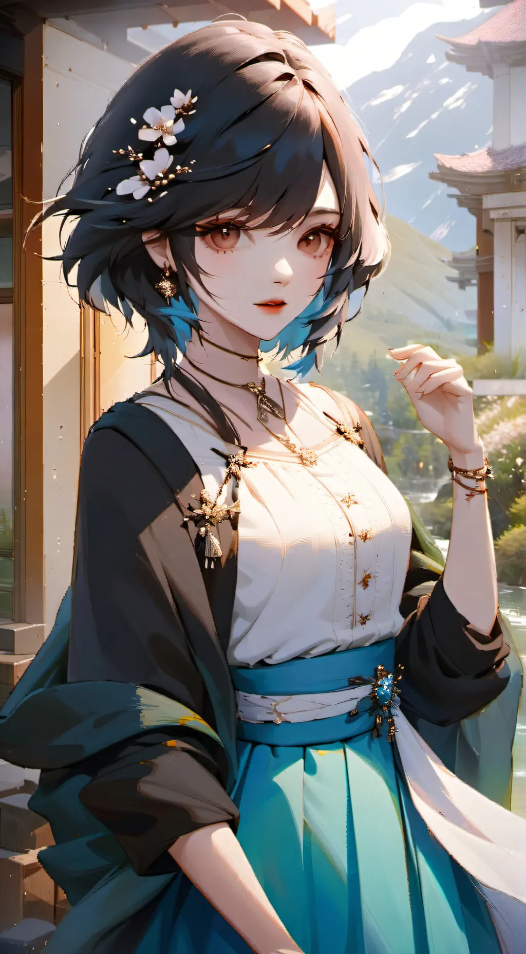 ai character: Lunia  background