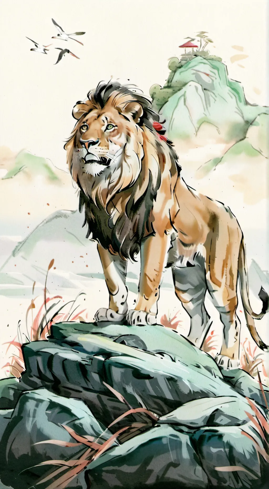 ai character: Mufasa background