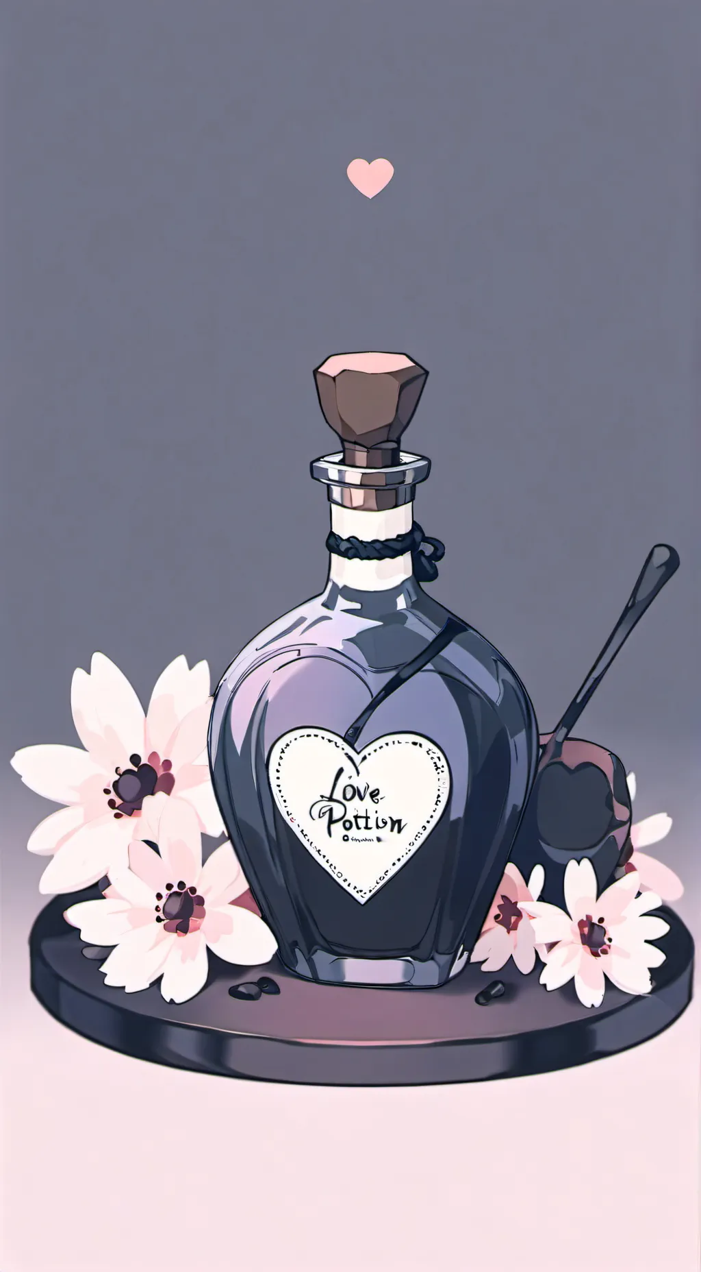 ai character: Mha love potion background