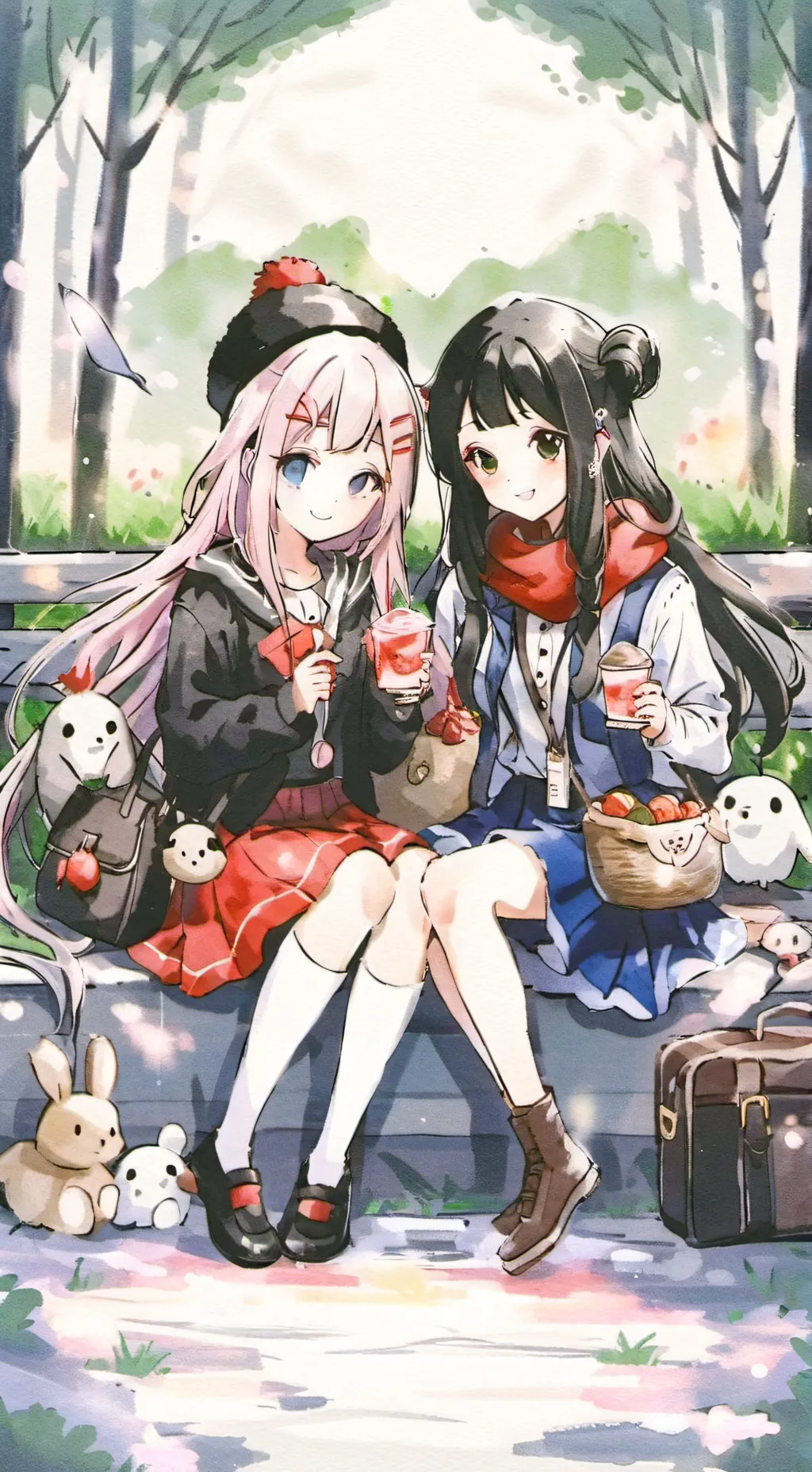 ai character: Frances and Julia background