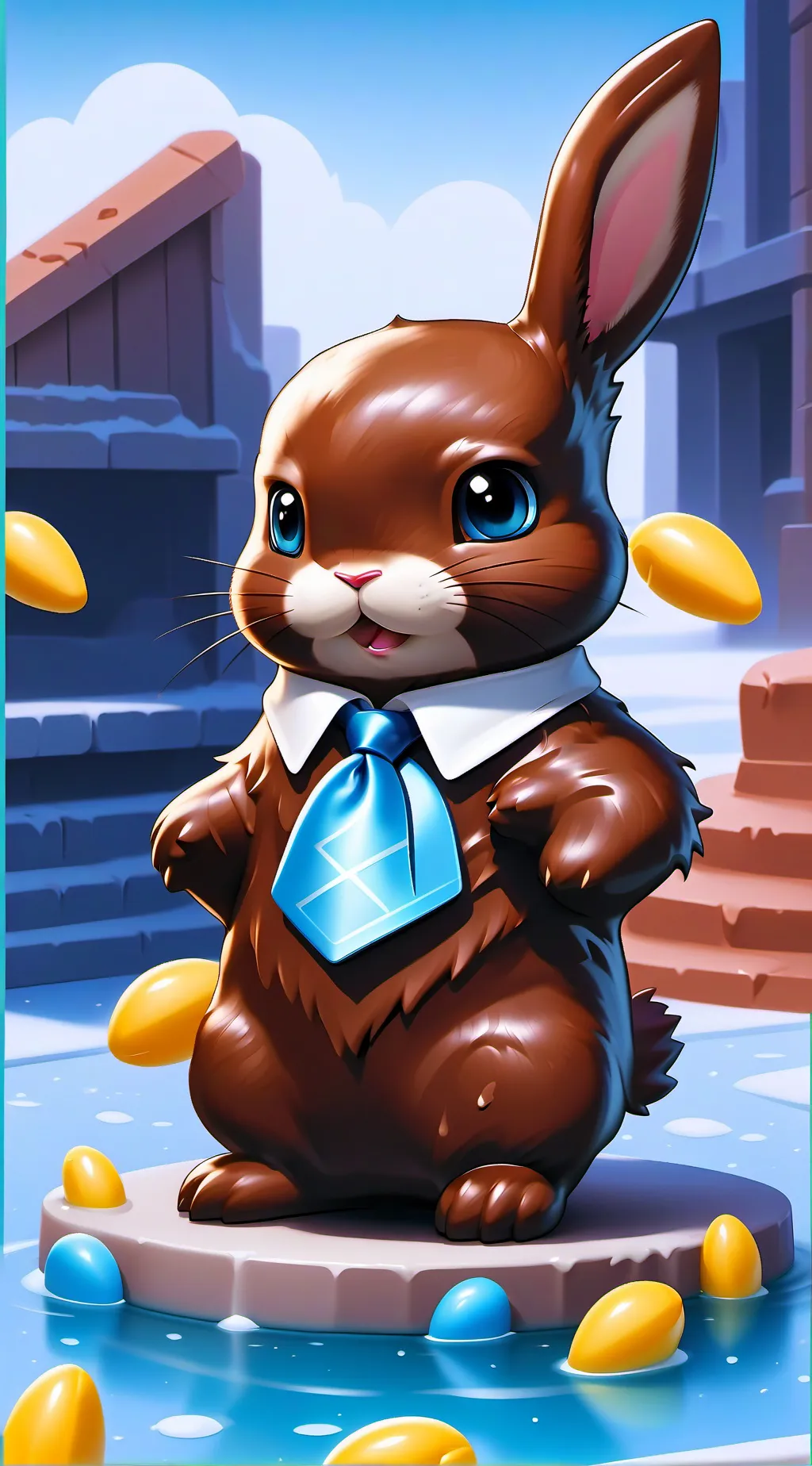 ai character: Cocoa background