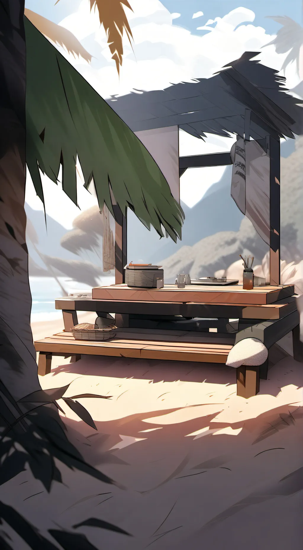 ai character: omzcrew island background
