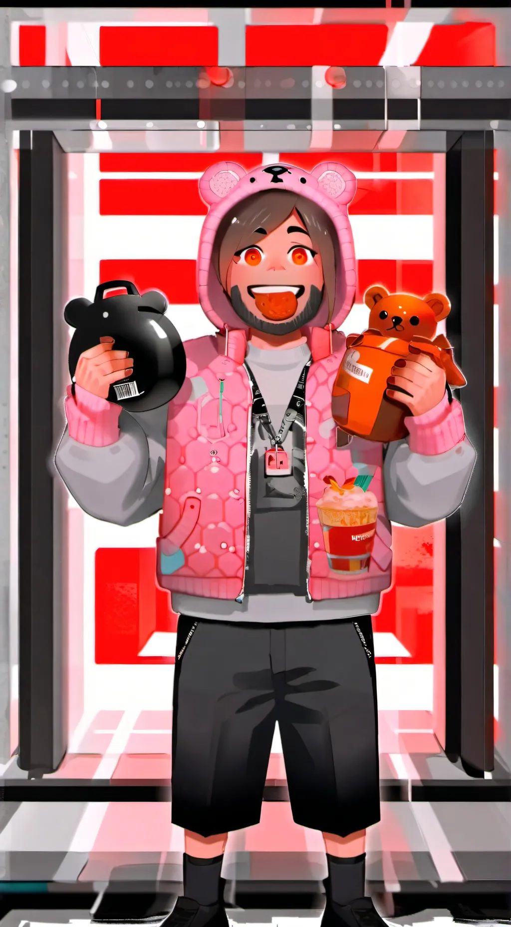 ai character: gende gaming background