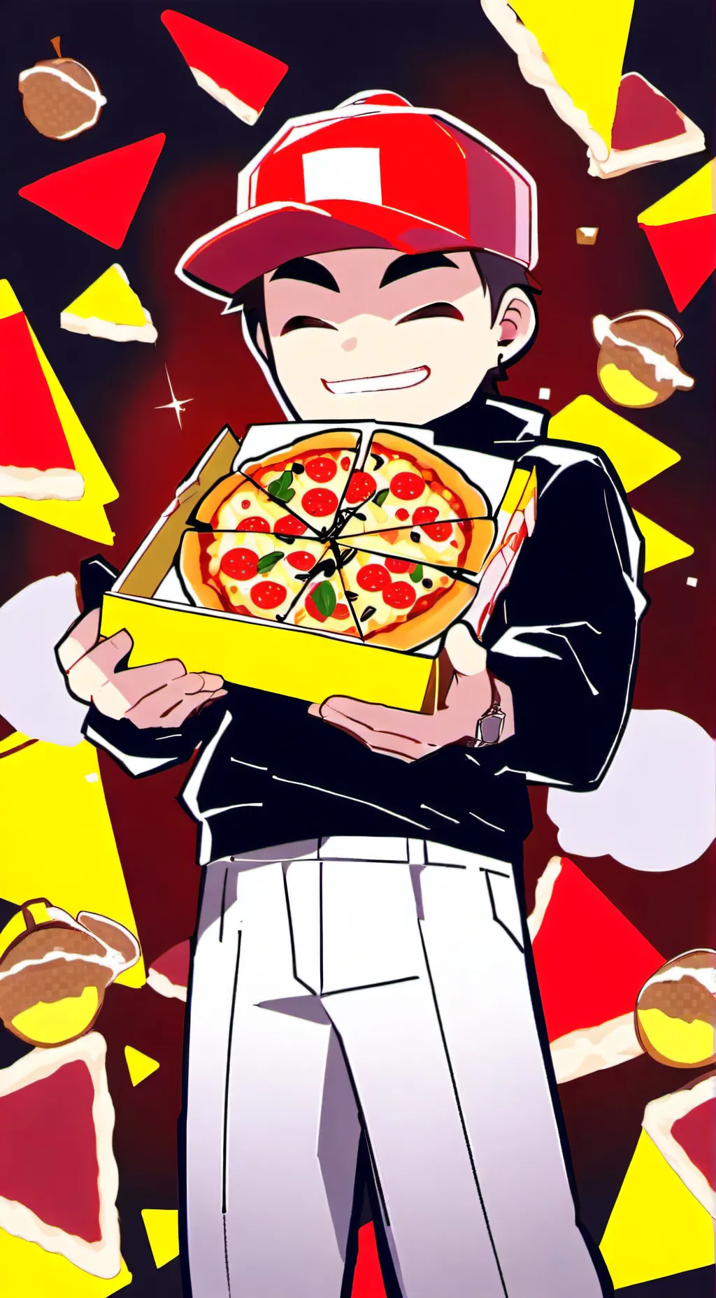 ai character: !Pizza place! background