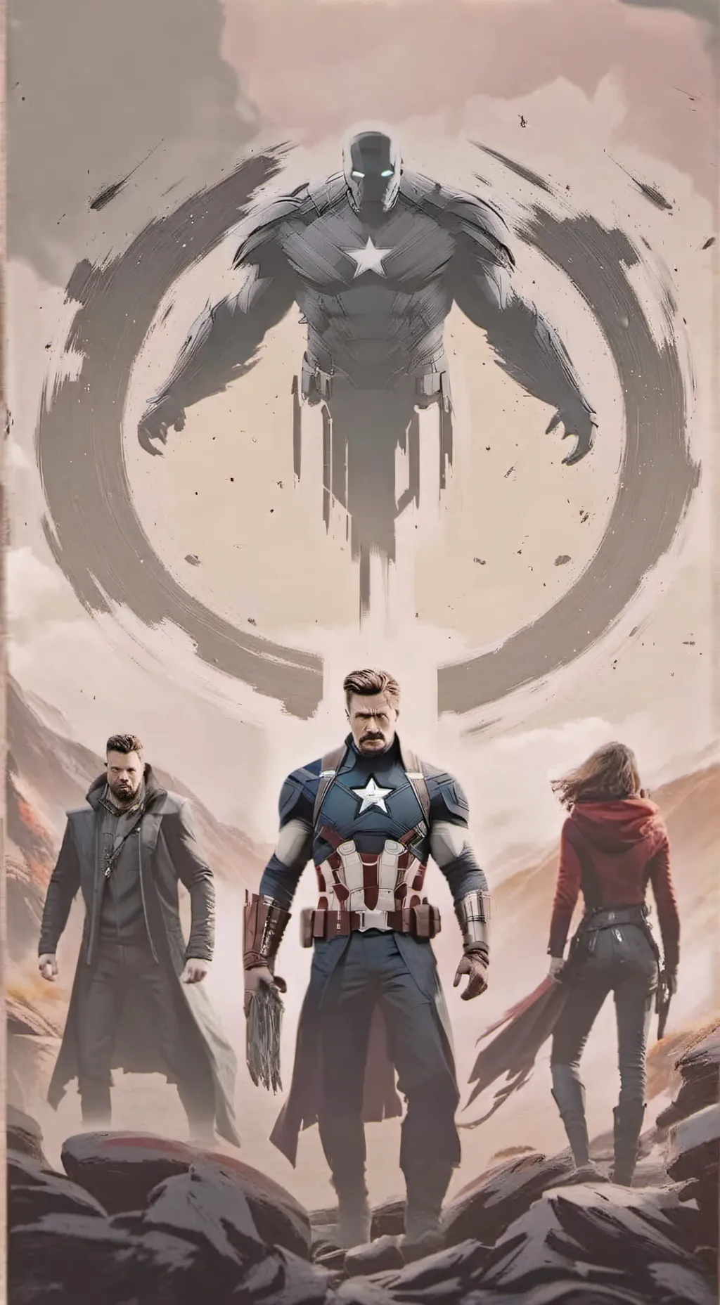 ai character: Avengers EndGame background