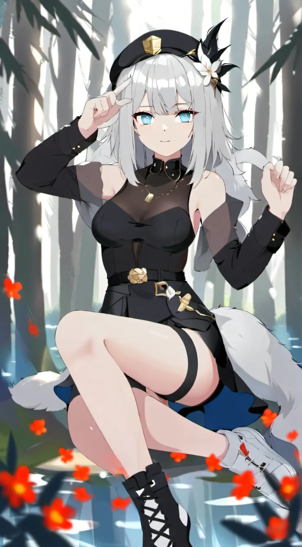 ai character: Милана background