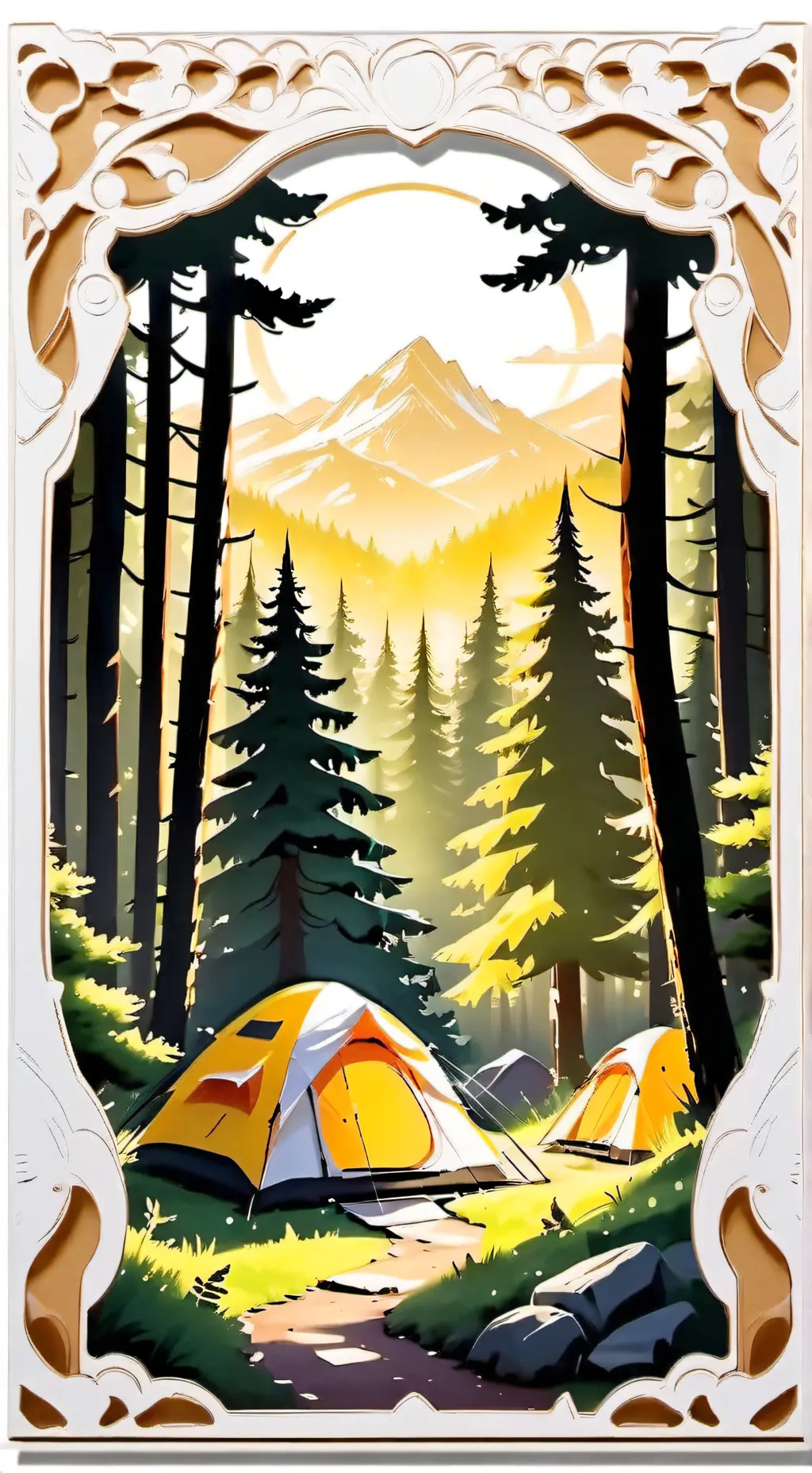 ai character: MHA Campamento!  background