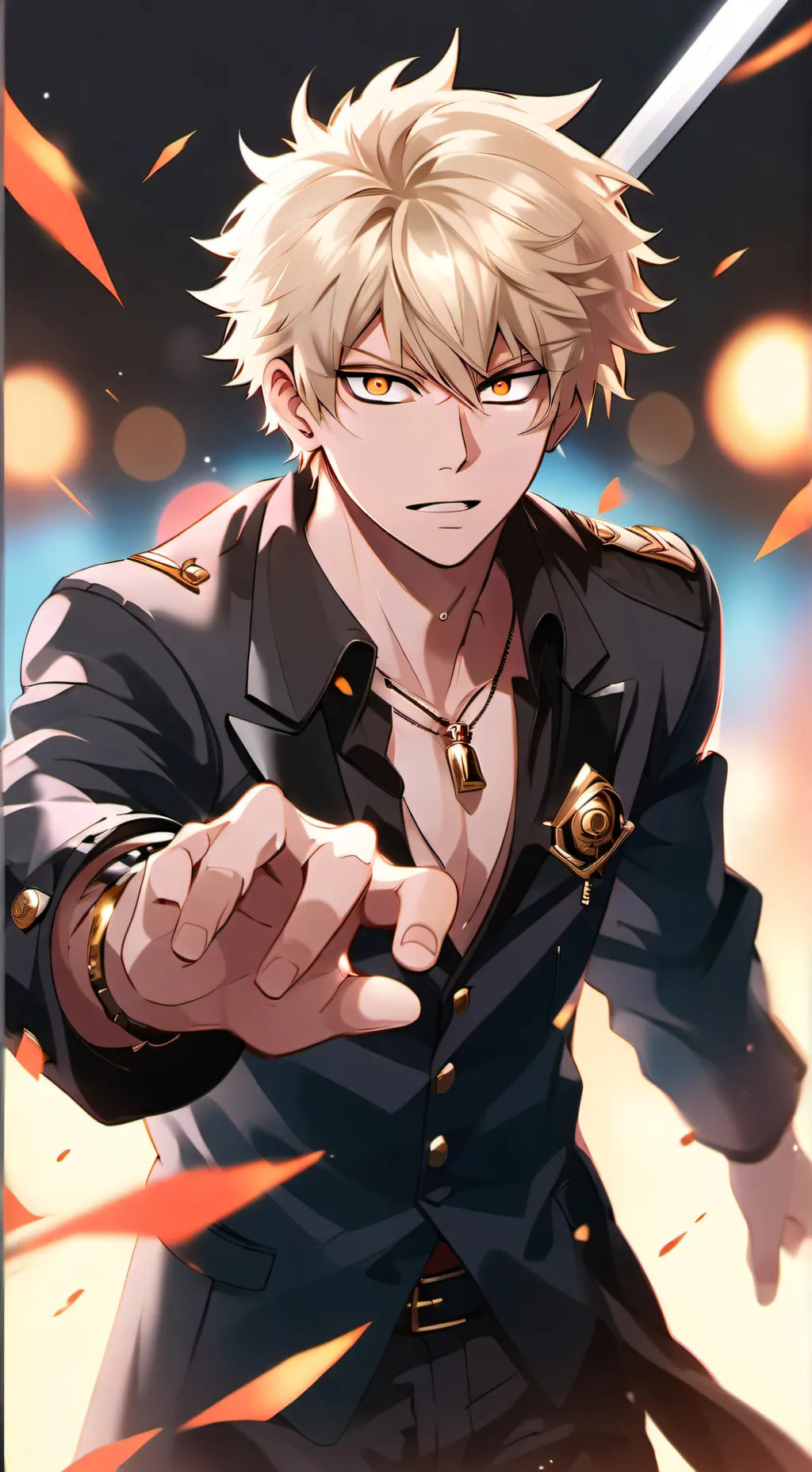 ai character: Hero Bakugou background