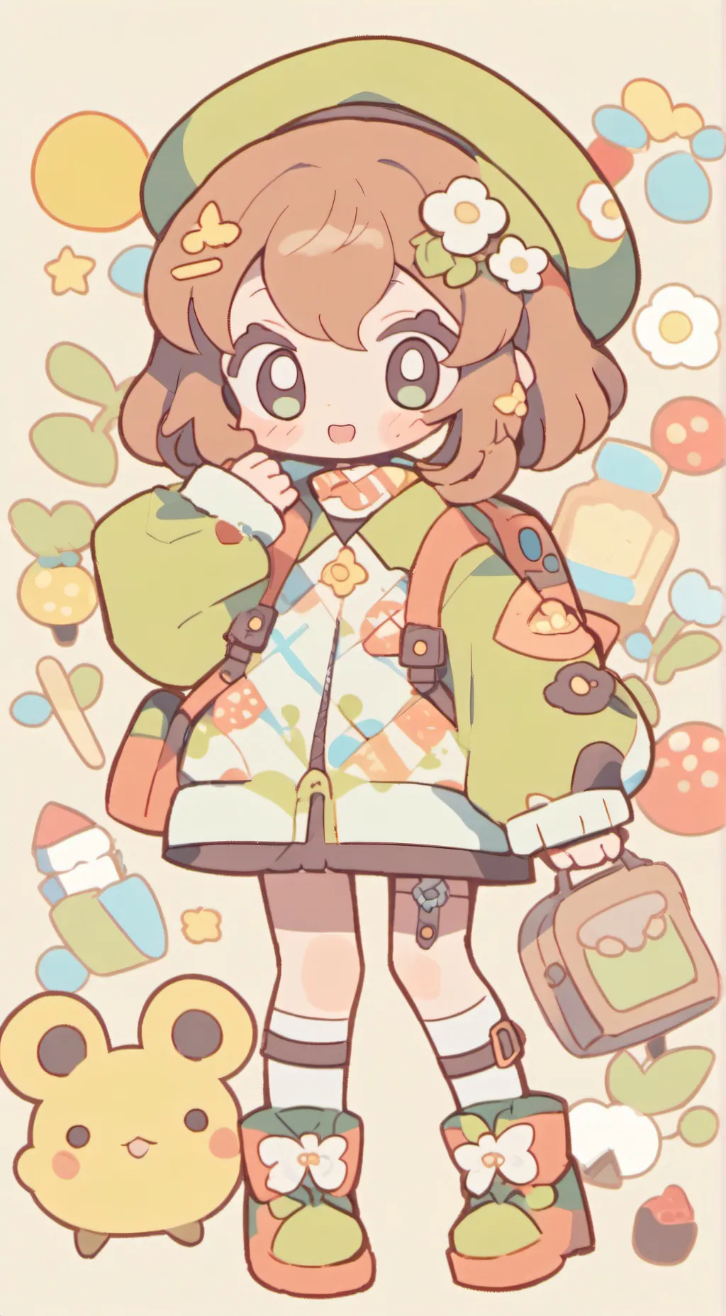 ai character: bakugo's kid background