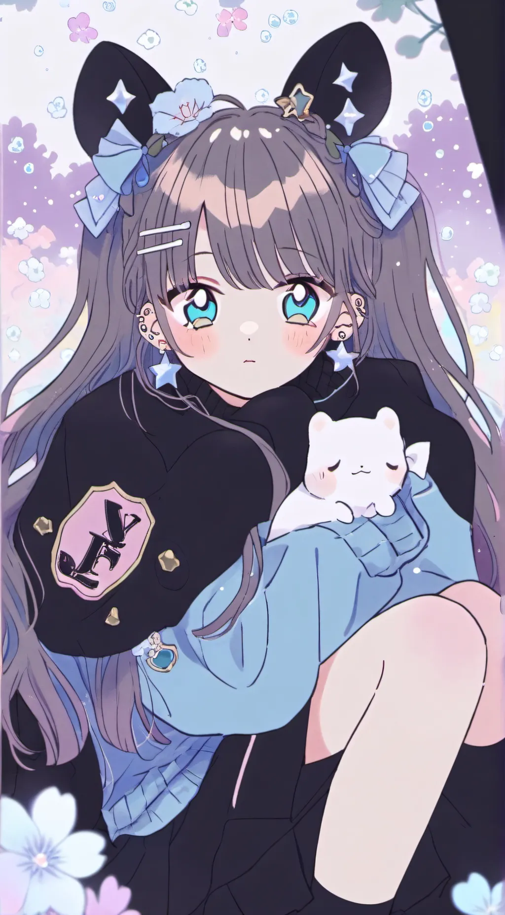 ai character: 🍑MARIA🌷 ♡ K background