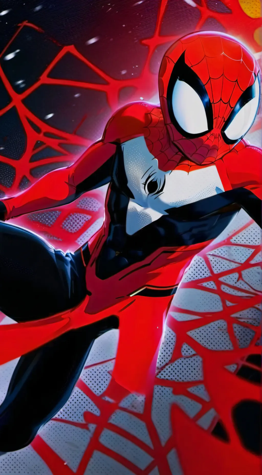ai character: spiderman  background