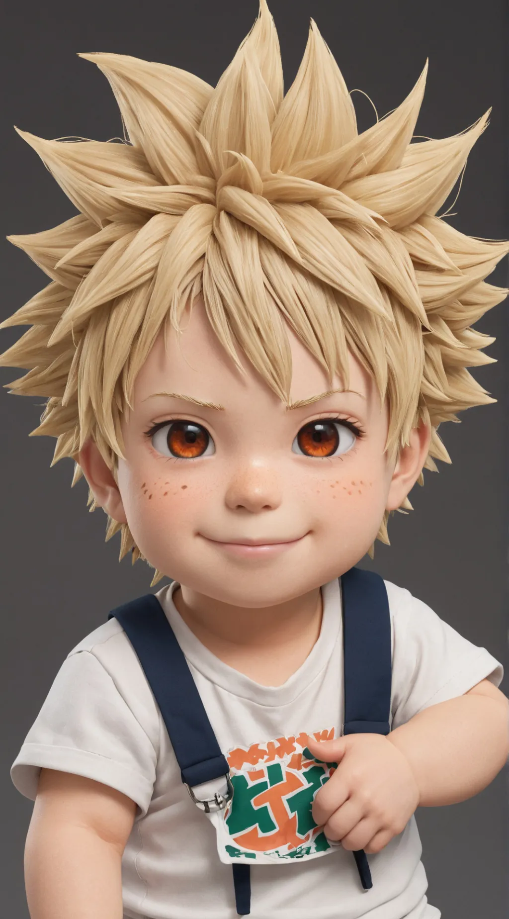 ai character:  Baby bakugo  background