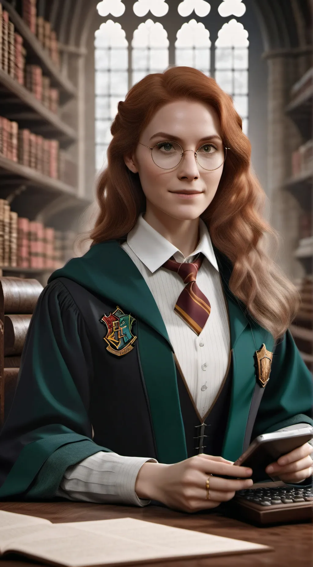 ai character: Hogwarts call  background