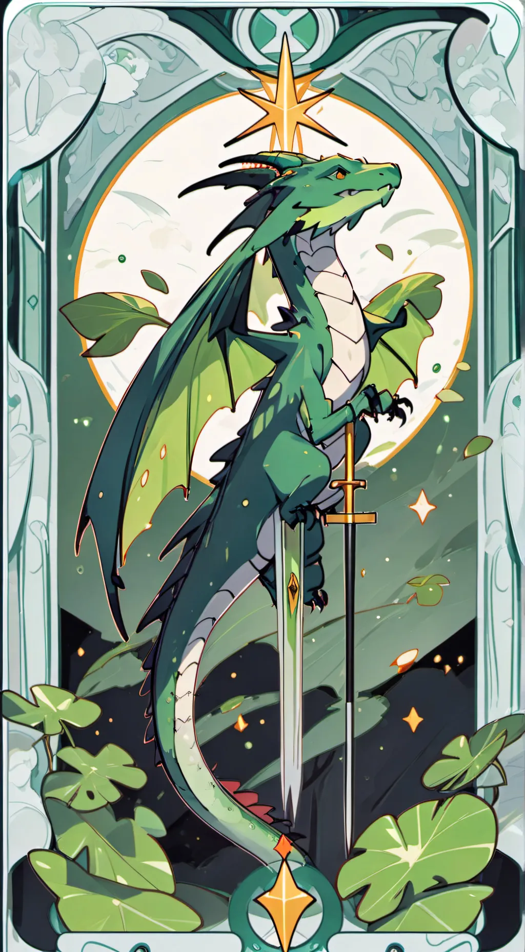 ai character: Drachen  background