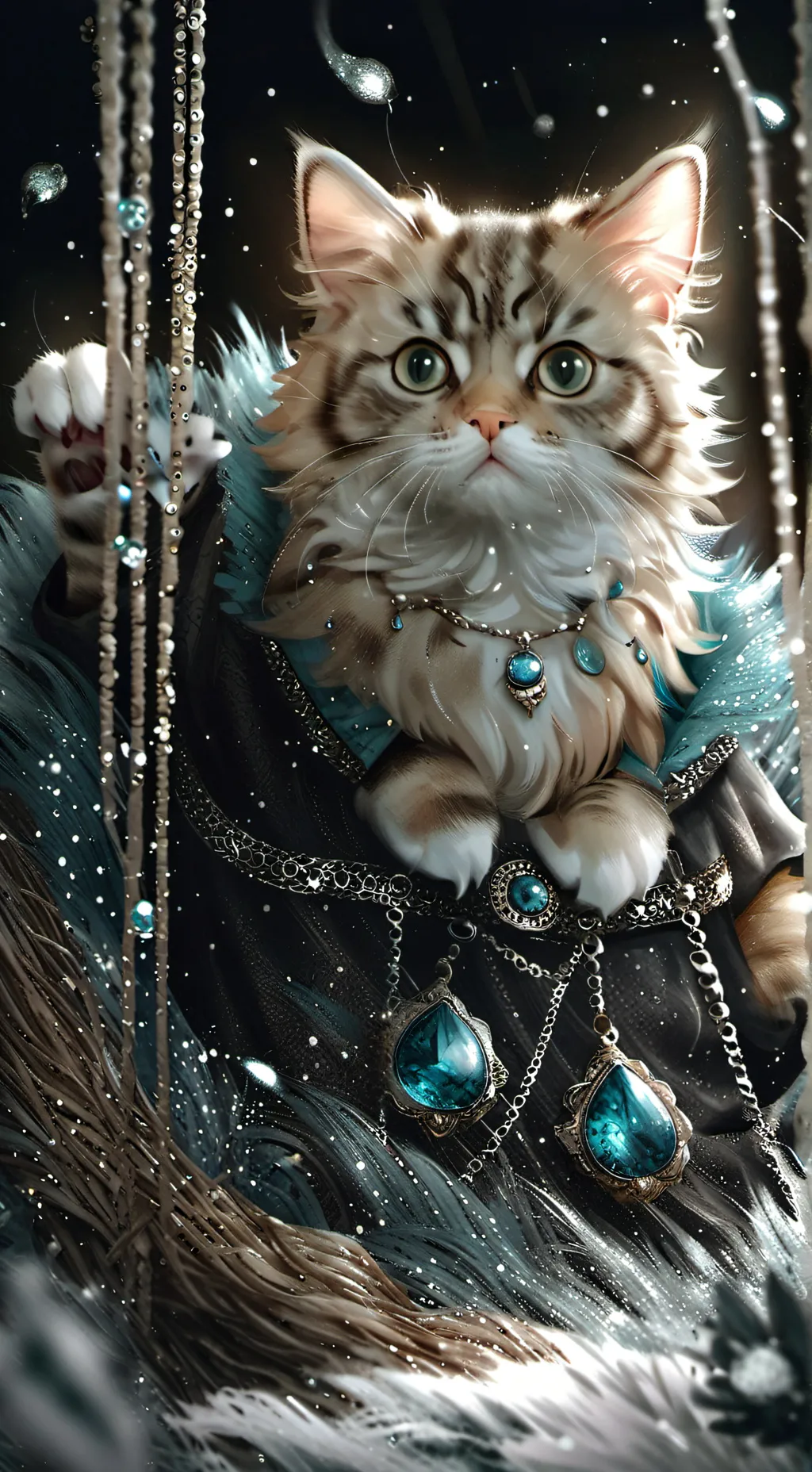 ai character: Rich kitty background