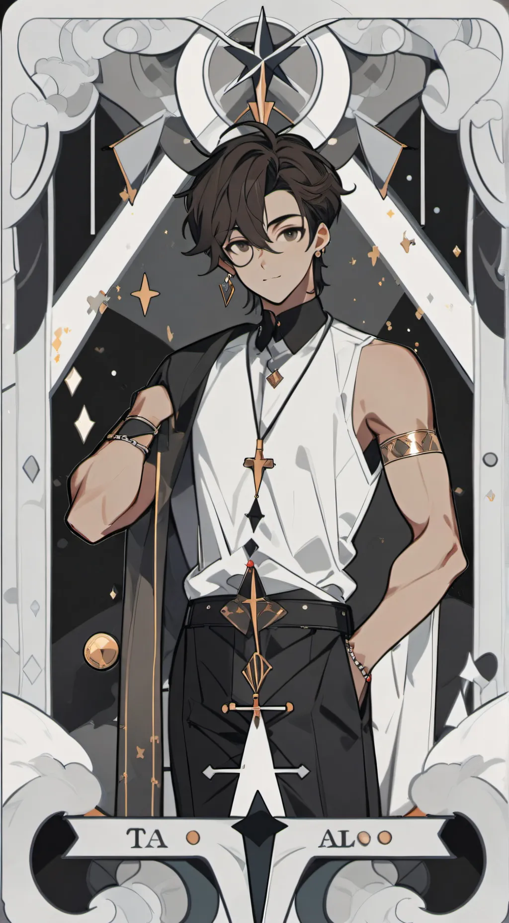 ai character: Issac  background