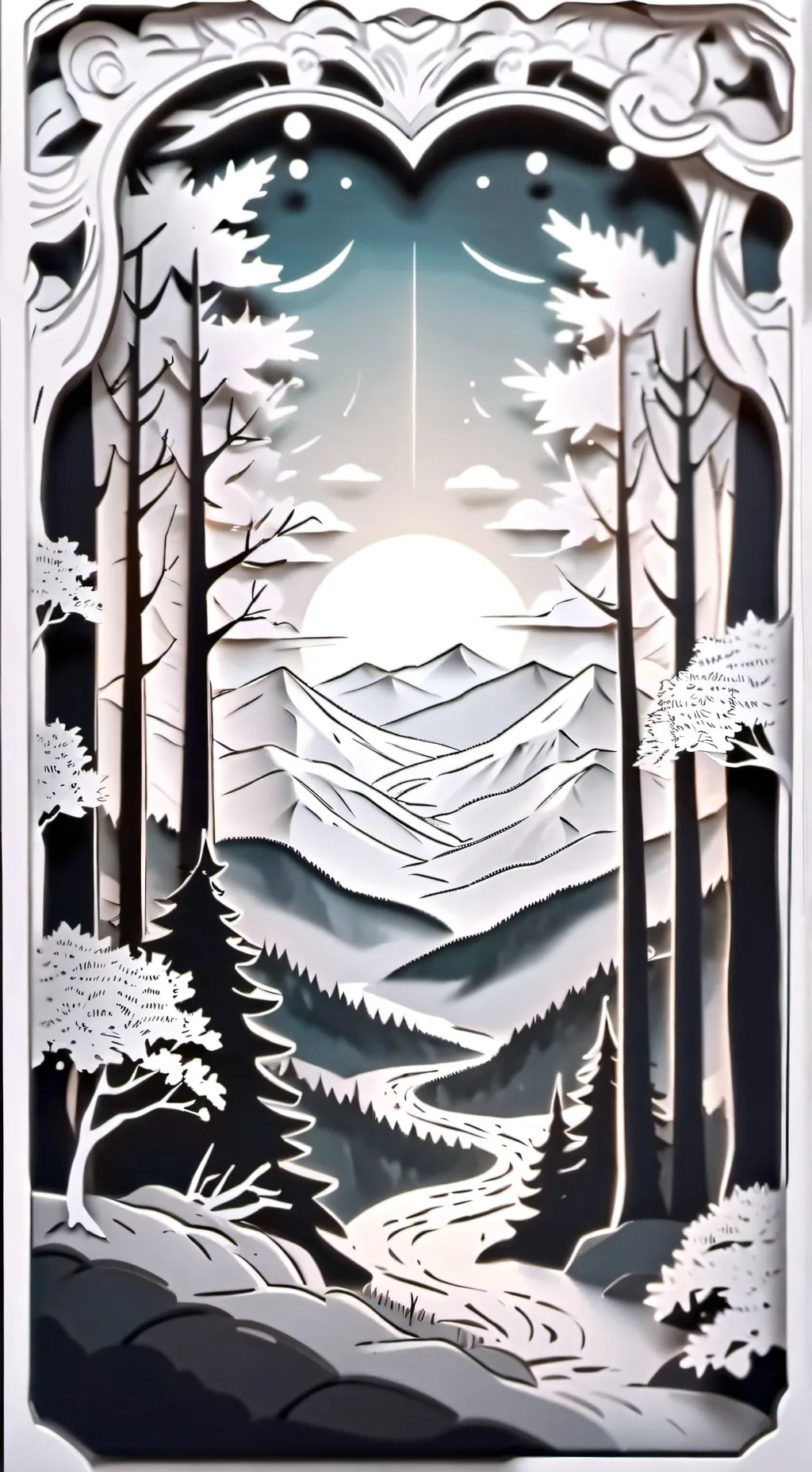 ai character: FPE Winter AU background