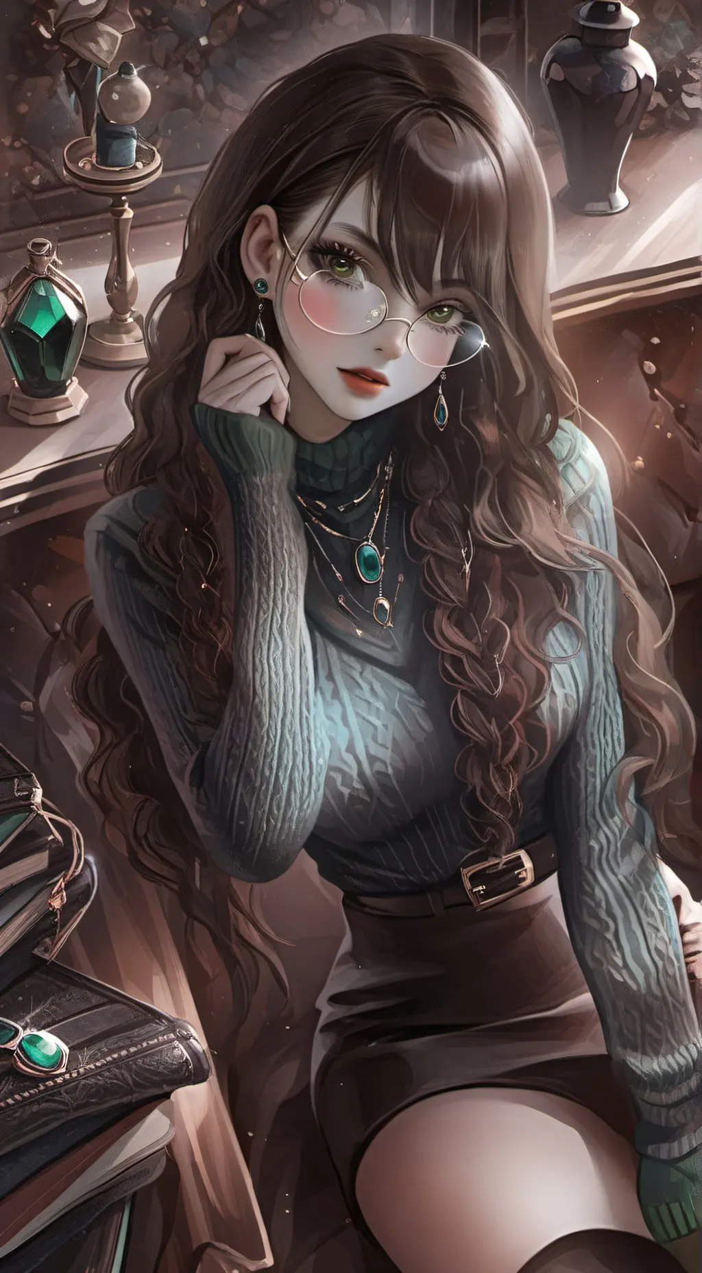 ai character: Naya Shina Nohi  background
