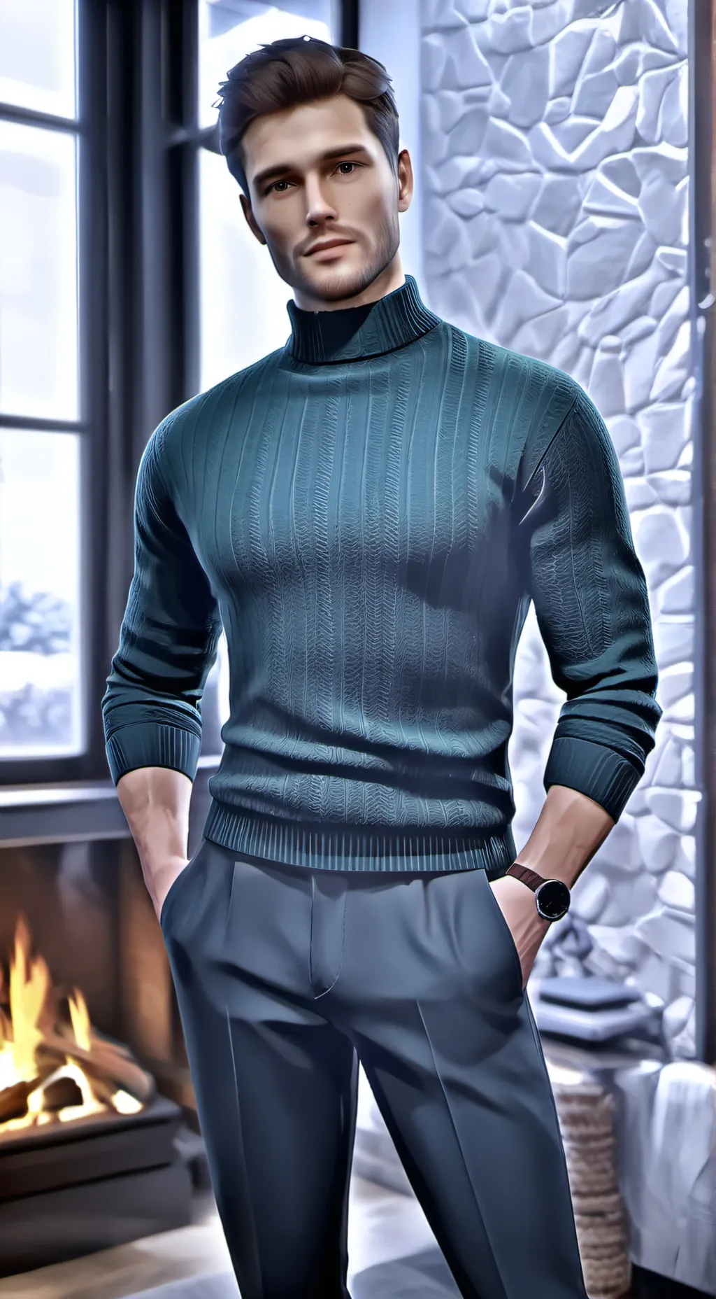 ai character: Evan background