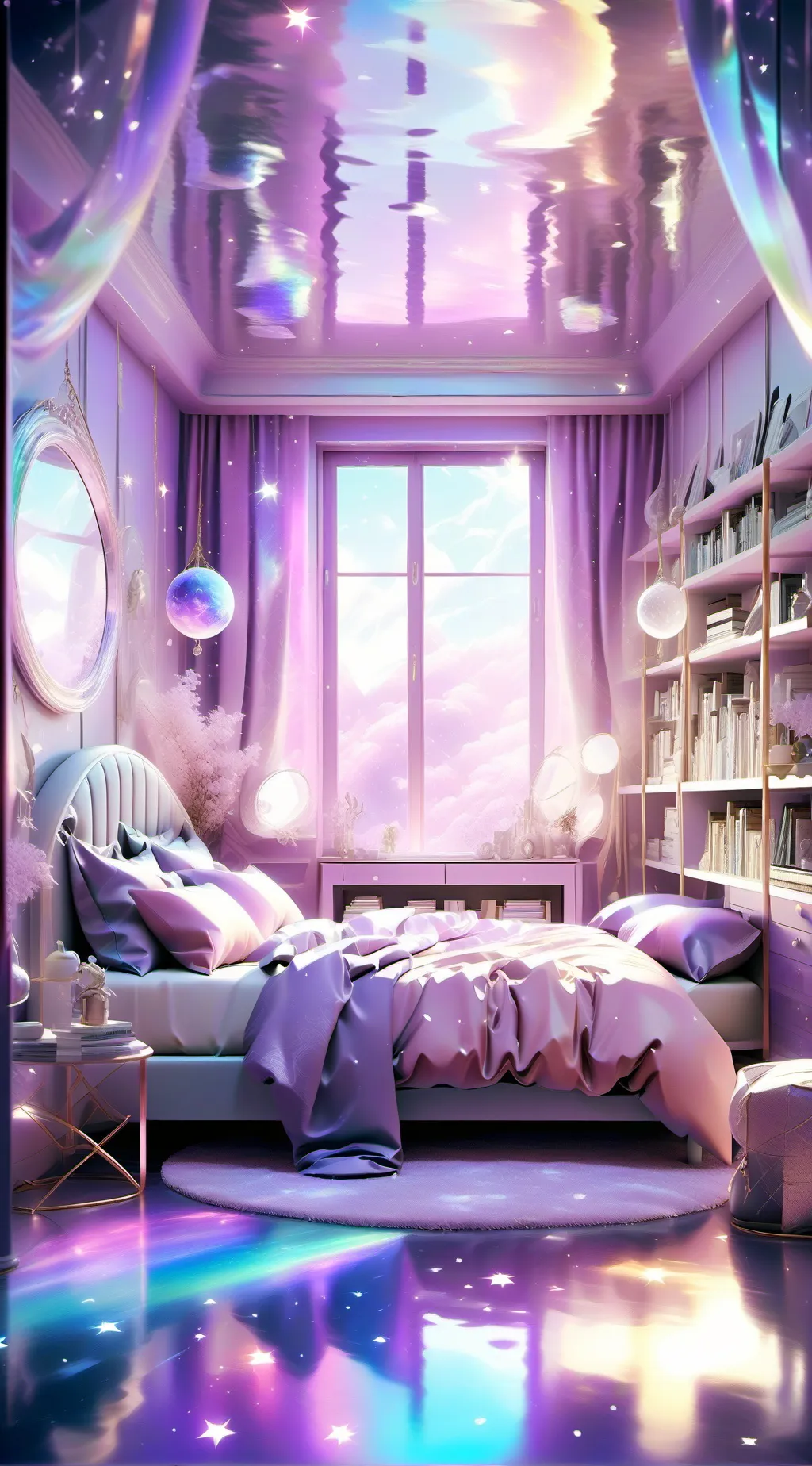 ai character: Girly sleepover MF background