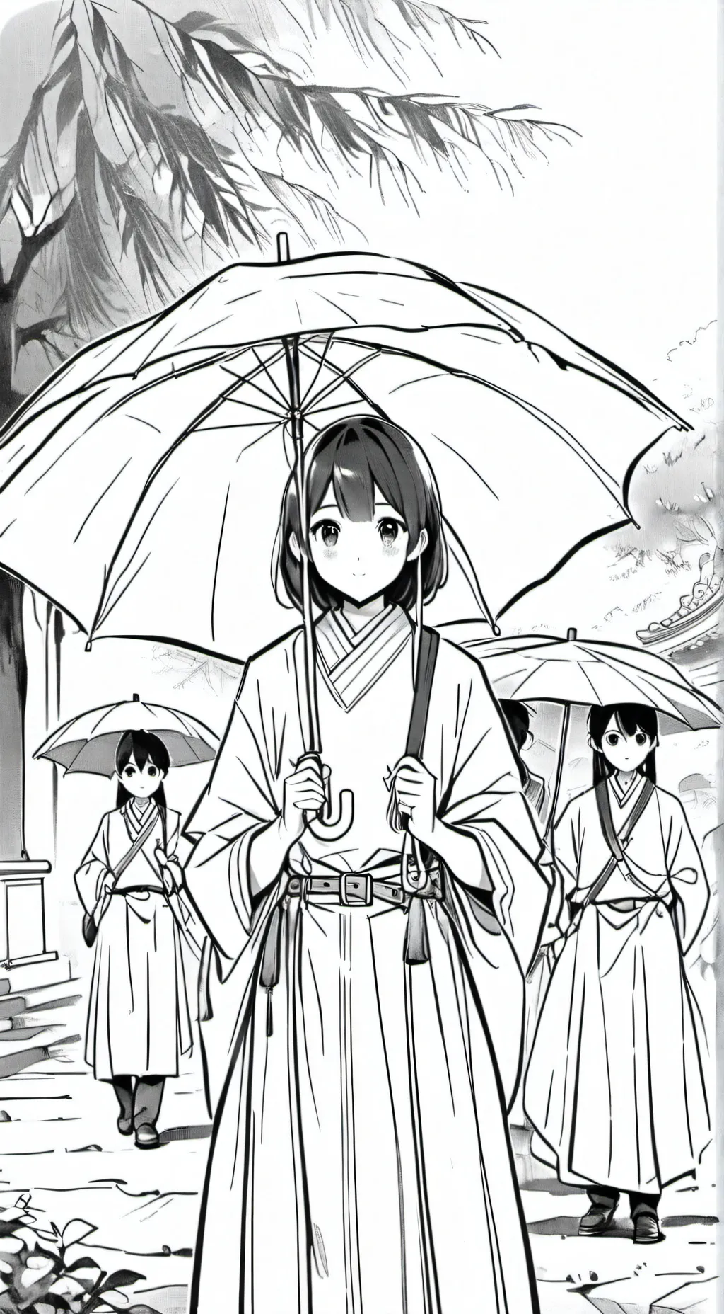 ai character: Unbrella acadmey background