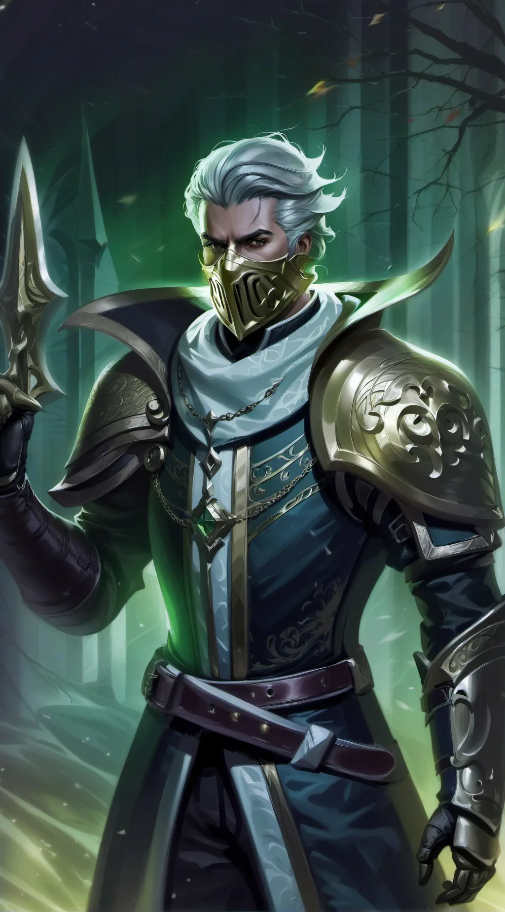 ai character: Noh background