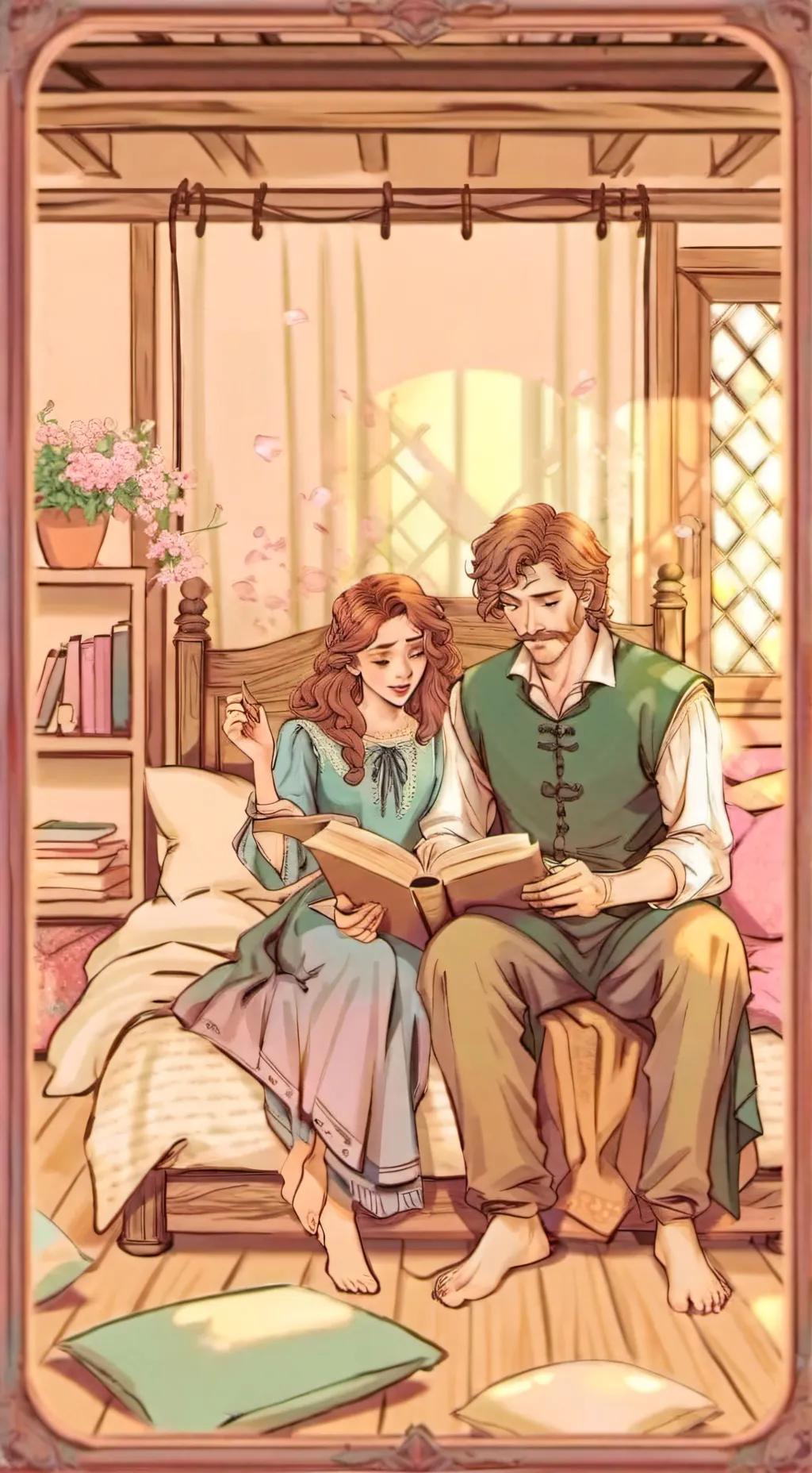 ai character: Hermione x ron background