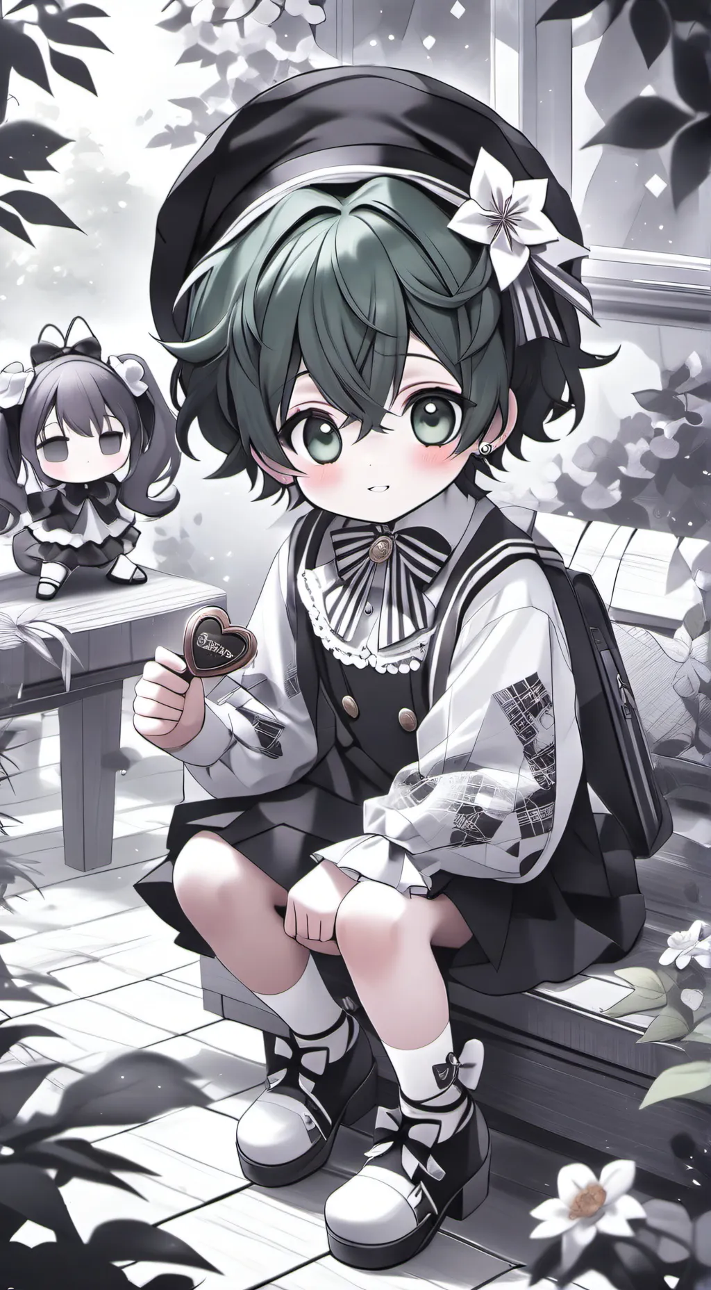 ai character: Shoto/deku you son background