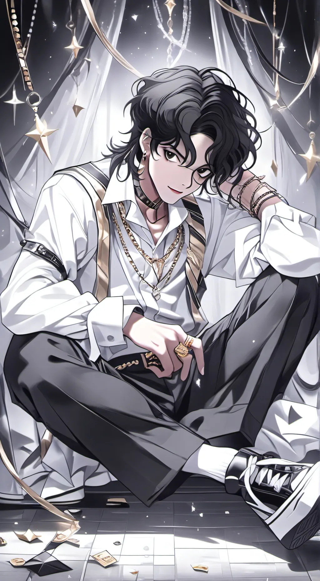 ai character: Micheal Jackson  background