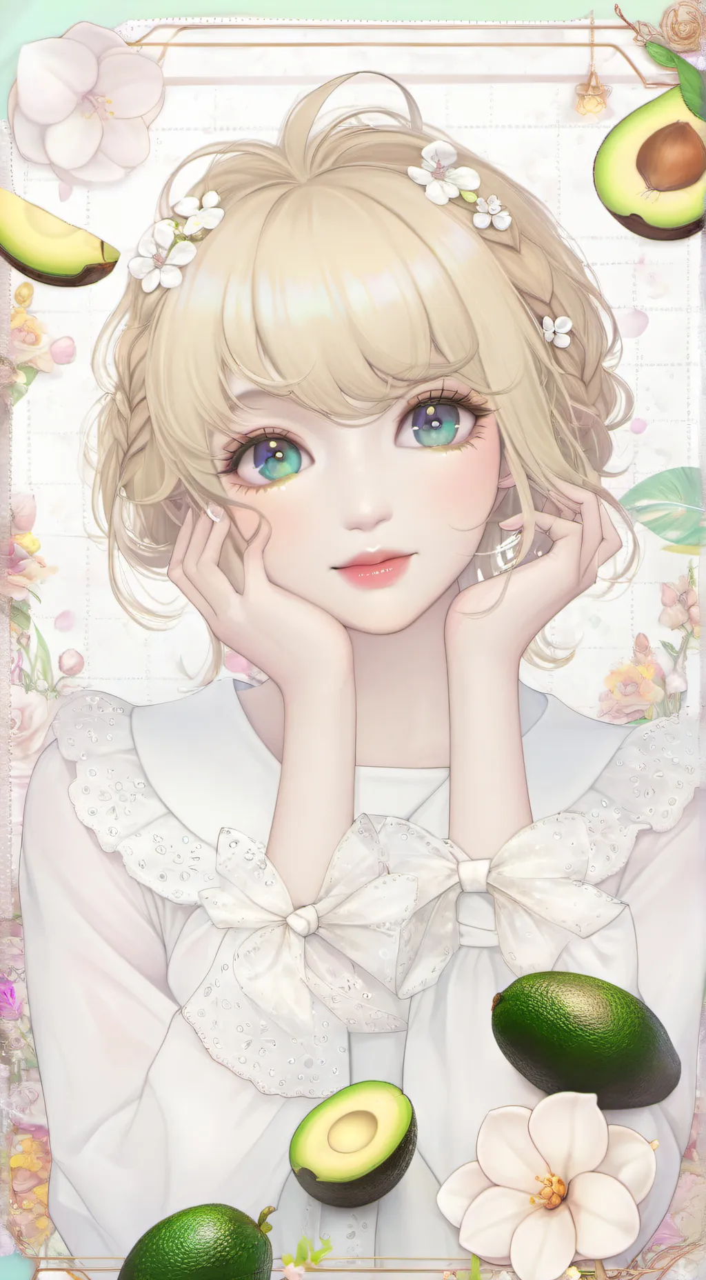 ai character: Avocado Playz background