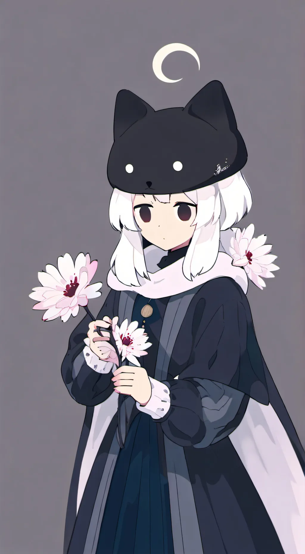 ai character: !white lily cooki! background