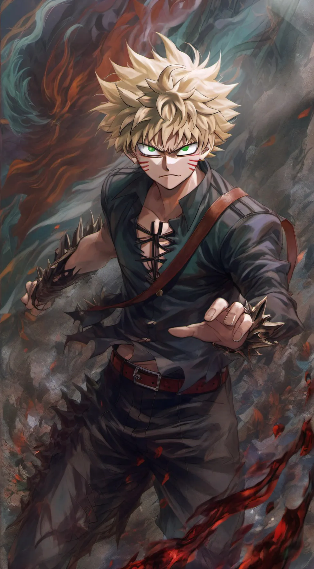 ai character: bakugo background